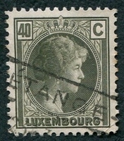 N°0171-1926-LUXEMBOURG-GRDE DUCHESSE CHARLOTTE-40C-BRUN/OLIV