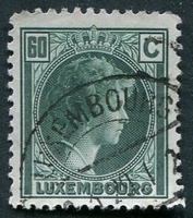 N°0173-1926-LUXEMBOURG-GRDE DUCHESSE CHARLOTTE-60C-VERT FONC