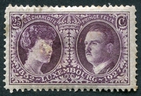 N°0187-1927-LUXEMBOURG-GRANDE DUCHESSE ET PRINCE FELIX-25C