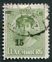 N°0197-1927-LUXEMBOURG-GRDE DUCHESSE CHARLOTTE-15 S/20C