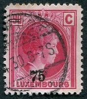 N°0206-1927-LUXEMBOURG-GRDE DUCHESSE CHARLOTTE-75 S/90C