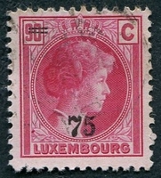 N°0206-1927-LUXEMBOURG-GRDE DUCHESSE CHARLOTTE-75 S/90C