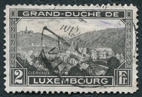 N°0208-1928-LUXEMBOURG-VUE DE CLERVAUX-2F-NOIR
