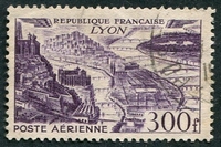 N°0026-1949-FRANCE-VUE DE LYON-300F-VIOLET