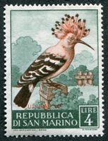 N°0482-1960-SAINT MARIN-OISEAU-HUPPE-4L