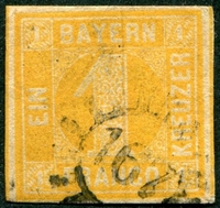 N°009-1861-BAVIERE-1K-JAUNE