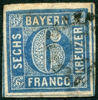N°011-1861-BAVIERE-6K-BLEU