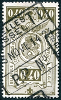 N°140-1923-BELGIQUE-40C-OLIVE