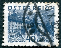 N°0385-1929-AUTRICHE-INNSBRUCK-40G-BLEU