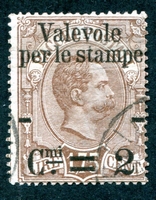 N°0051-1890-ITALIE-HUMBERT 1ER-2C S 1.75-BRUN