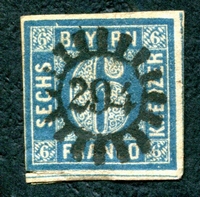 N°011-1861-BAVIERE-6K-BLEU