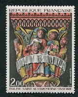N°1741-1973-FRANCE-CHAPITEAU CENE EGLISE ST AUSTREMOINE