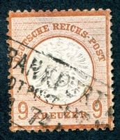 N°024-1872-ALLEM-AIGLE EN RELIEF-9K - BRUN/ROUGE