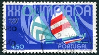N°1160-1972-PORT-SPORT-JO DE MUNICH-VOILE-4E50