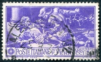 N°0260-1930-ITALIE-ASSASSINAT DE FERRUCCI-50C-VIOLET