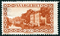 N°109-1927-SARRE-CASERNE VAUBAN A SARRELOUIS-20C-BRUN/ORANGE