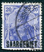 N°037-1920-SARRE-20P-BLEU/VIOLET