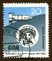 N°0674-1963-DDR-ESPACE-VOSTOK 5-20P