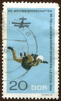 N°0888-1968-DDR-CHUTE LIBRE A LEIPZIG-20P