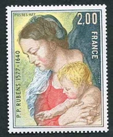 N°1958-1977-FRANCE-LA VIERGE ET L'ENFANT-RUBENS
