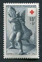 N°1049-1955-FRANCE-CROIX ROUGE-L'ENFANT A L'OIE