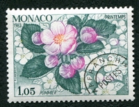 N°078-1983-MONACO-POMMIER AU PRINTEMPS