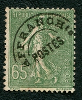 N°049-1922-FRANCE-SEMEUSE-65C-OLIVE