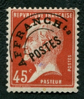 N°067-1922-FRANCE-TYPE PASTEUR-45C-ROUGE