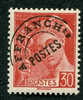N°079-1922-FRANCE-TYPE MERCURE-30C-ROUGE