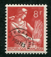 N°108-1953-FRANCE-MOISSONNEUSE-8F