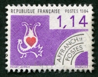 N°182-1984-FRANCE-CARTE A JOUER-COEUR-1F14