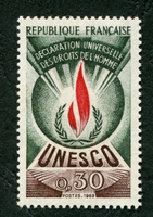 N°039-1969-FRANCE-UNESCO-DECLARATION DROITS HOMME-30C