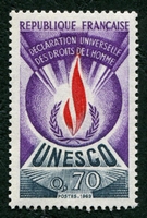 N°042-1969-FRANCE-UNESCO-DECLARATION DROITS HOMME-70 C