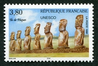 N°119-1998-FRANCE-UNESCO-STATUES ILE DE PAQUES