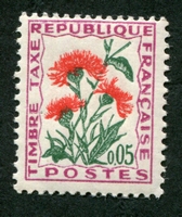 N°095-1964-FRANCE-FLEUR-CENTAURE JACEE