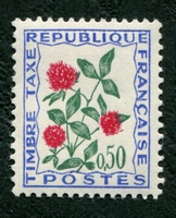 N°101-1964-FRANCE-FLEUR-TREFLE