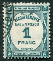 N°060-1927-FRANCE-1F-BLEU/VERT