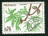 N°066-1980-MONACO-MARRONNIER AU PRINTEMPS