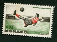 N°0621-1963-MONACO-SPORT-FOOTBALL-SHOOT RETOURNE