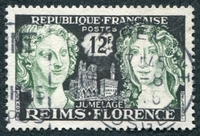 N°1061-1956-FRANCE-JUMELAGE REIMS-FLORENCE