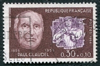 N°1553-1968-FRANCE-PAUL CLAUDEL