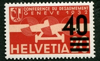 N°23-1935-SUISSE-CONFERENCE DESARMEMENT GENEVE-40 S 20C