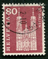 N°0655-1960-SUISSE-CATHEDRALE DE SAINT GALL