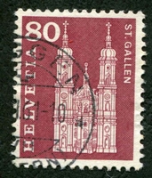 N°0655-1960-SUISSE-CATHEDRALE DE SAINT GALL