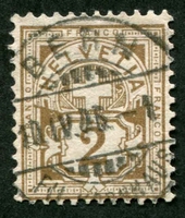 N°0063-1882-SUISSE-2C BISTRE