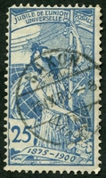 N°0088-1900-SUISSE-25E ANNIV UPU-25C BLEU