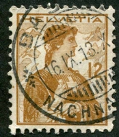 N°0132-1909-SUISSE-HELVETIA-12C-BISTRE