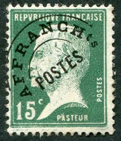 N°065-1922-FRANCE-TYPE PASTEUR-15C-VERT