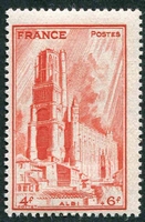 N°0667-1944-FRANCE-CATHEDRALE D'ALBI-4F+6F-ROUGE
