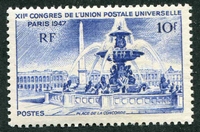 N°0783-1947-FRANCE-PLACE DE LA CONCORDE-10F-OUTREMER